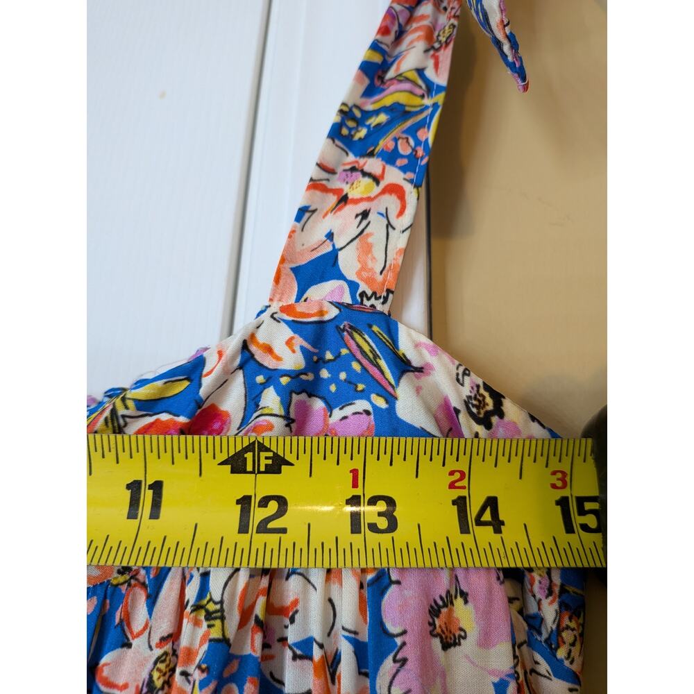 FRNCH Amira Maxi Dress in Provence Floral Size Medium Cottagecore Preppy - Picture 9 of 10
